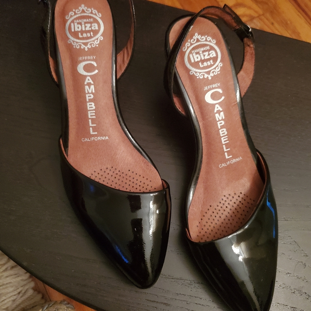 Dainty Jeffrey Campbell Patent Slingbacks